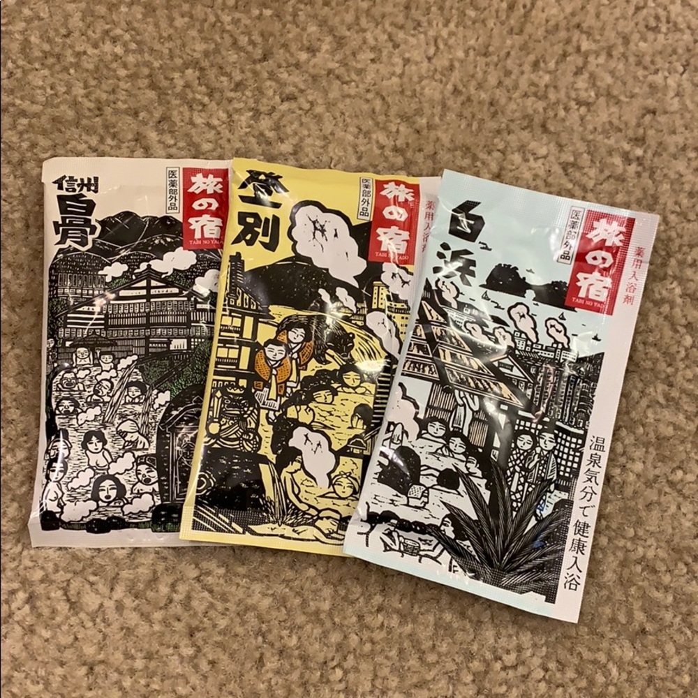 Japanese bath salt bundle x6